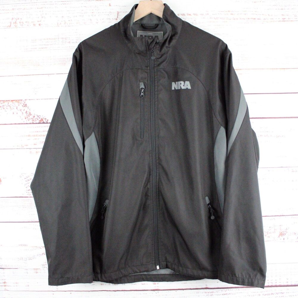 NRA Mens Size L Full Zip Softshell Jacket National Rifle Association